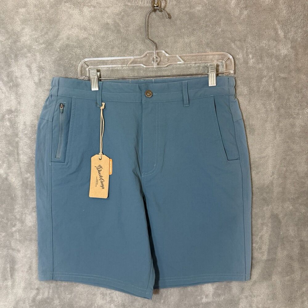 NWT Duck Camp Drifter Shorts Coast Blue Men Medium Stretch UPF Fishing READ